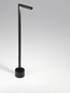 Preview: Nova Luce LED Wegeleuchte Pipe 4W warmweiss 3000K IP65 salzwasserfest Schwarz Aluminium 65cm 9060263