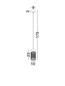 Preview: Nova Luce LED Außen-Pendelleuchte Motley 9W warmweiss 3000K IP65 salzwasserfest Cortenstahl Aluminium Ø10cm 9060322