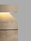 Preview: Nova Luce LED Sockelleuchte Balma 21W 981lm warmweiss 3000K IP65 salzwasserfest Marmor 54cm 9080141