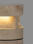 Preview: Nova Luce LED Sockelleuchte Balma 21W 1005lm warmweiss 3000K IP65 salzwasserfest Marmor 54cm 9080144