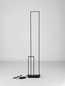 Preview: Nova Luce LED Stehleuchte Alis dimmbar 45W warmweiss 3200K Schwarz Stahl Aluminium 152,5cm 9081824