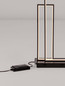 Preview: Nova Luce LED Stehleuchte Alis dimmbar 45W warmweiss 3200K Schwarz Stahl Aluminium 152,5cm 9081824