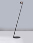 Preview: Nova Luce LED Stehleuchte Lusa schwenkbar dimmbar 6W warmweiss 3000K Gold Schwarz Champagner Aluminium 147cm 9088124