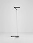Preview: Nova Luce LED Stehleuchte Tilia dimmbar 26W warmweiss 3000K Schwarz Aluminium 168cm 9088150