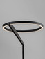 Preview: Nova Luce LED Stehleuchte Tilia dimmbar 26W warmweiss 3000K Schwarz Aluminium 168cm 9088150