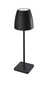 Preview: Nova Luce LED Akku-Tischleuchte Colt dimmbar 2W warmweiss 3000K USB IP54 Anthrazit Aluminium Ø11cm 9121912
