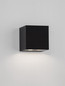 Preview: Nova Luce LED Außen-Wandleuchte Rob 11W warmweiss 3000K IP54 salzwasserfest Schwarz Aluminium 12x12cm 9136409