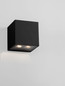 Preview: Nova Luce LED Außen-Wandleuchte Rob 11W warmweiss 3000K IP54 salzwasserfest Schwarz Aluminium 12x12cm 9136409