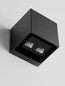 Preview: Nova Luce LED Außen-Wandleuchte Rob 11W warmweiss 3000K IP54 salzwasserfest Schwarz Aluminium 12x12cm 9136409