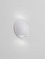 Preview: Nova Luce LED Außen-Wandleuchte Passo 4W warmweiss 3000K IP65 salzwasserfest Weiß Aluminium Ø12cm 9136414