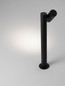 Preview: Nova Luce LED Wegeleuchte Pec schwenkbar 8W warmweiss 3000K IP65 salzwasserfest Schwarz Aluminium 70cm 9136420