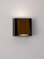 Preview: Nova Luce LED Außen-Wandleuchte Kioo 10W warmweiss 3000K IP65 salzwasserfest Schwarz Aluminium Holz 14x14cm 9136427
