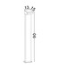 Preview: Nova Luce LED Wegeleuchte Rob 13W warmweiss 3000K IP65 salzwasserfest Schwarz Aluminium 90cm 9136430