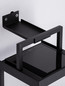Preview: Nova Luce LED Akku-Stehleuchte Tegolo dimmbar 2W warmweiss 3000K USB IP54 Anthrazit Aluminium 39cm 9136431