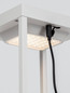 Preview: Nova Luce LED Akku-Stehleuchte Tegolo dimmbar 2W warmweiss 3000K USB IP54 Weiß Aluminium 39cm 9136432