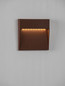 Preview: Nova Luce LED Außen-Wandleuchte Fem 5W warmweiss 3000K IP54 salzwasserfest Cortenstahl Aluminium 16x16cm 9136442