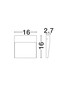 Preview: Nova Luce LED Außen-Wandleuchte Fem 5W warmweiss 3000K IP54 salzwasserfest Cortenstahl Aluminium 16x16cm 9136442