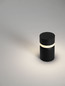 Preview: Nova Luce LED Sockelleuchte Airy 8W warmweiss 3000K IP65 salzwasserfest Schwarz Aluminium 25cm 9136444