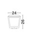 Preview: Nova Luce LED Sockelleuchte Opu 24W warmweiss 3000K IP65 salzwasserfest Anthrazit Aluminium 26cm 9136448