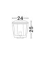 Preview: Nova Luce Sockelleuchte Opu E27 IP54 salzwasserfest Anthrazit Aluminium 26cm 9136449
