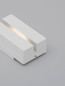 Preview: Nova Luce LED Fassadenleuchte Dio 4W warmweiss 3000K IP65 Weiß Aluminium 15,5x8,5cm 9136451