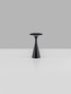 Preview: Nova Luce LED Akku-Tischleuchte Grigio dimmbar 2W CCT extra-warm-/warmweiss 2200/2700/3000K IP54 Schwarz Aluminium Ø10cm 9136452