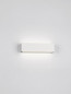 Preview: Nova Luce LED Außen-Wandleuchte Allure 22W warmweiss 3000K IP65 salzwasserfest Weiß Aluminium 26x6,5cm 9136457