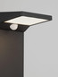 Preview: Nova Luce LED Solar-Wegeleuchte Tek 1W warmweiss 3000K Bewegungsmelder IP54 Schwarz Aluminium 65cm 9136461