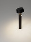 Preview: Nova Luce LED Solar-Wegeleuchte Chiaro 1W warmweiss 3000K Bewegungsmelder IP54 Schwarz Aluminium 50cm 9136462