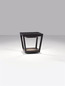 Preview: Nova Luce LED Solar-Sockelleuchte Cuppa 2W warmweiss 3000K Bewegungsmelder IP54 salzwasserfest Anthrazit Aluminium 24cm 9136464