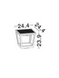Preview: Nova Luce LED Solar-Sockelleuchte Cuppa 2W warmweiss 3000K Bewegungsmelder IP54 salzwasserfest Anthrazit Aluminium 24cm 9136464