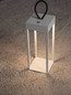 Preview: Nova Luce LED Akku-Stehleuchte Lucia dimmbar 4W warmweiss 3000K USB IP54 salzwasserfest Weiß Aluminium 30cm 9176103