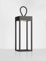 Preview: Nova Luce LED Akku-Stehleuchte Lucia dimmbar 4W warmweiss 3000K USB IP54 salzwasserfest Schwarz Aluminium 30cm 9176104