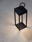 Preview: Nova Luce LED Akku-Stehleuchte Lucia dimmbar 4W warmweiss 3000K USB IP54 salzwasserfest Schwarz Aluminium 30cm 9176104