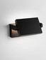 Preview: Nova Luce LED Außen-Wandleuchte Sally schwenkbar 20W warmweiss 3000K IP54 salzwasserfest Schwarz Aluminium 21x16,5cm 9176105