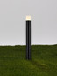 Preview: Nova Luce LED Wegeleuchte Paul 10W warmweiss 3000K IP65 salzwasserfest Schwarz Aluminium 80cm 9176110