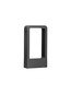 Preview: Nova Luce LED Sockelleuchte Minimal 7W warmweiss 3000K IP65 salzwasserfest Schwarz Aluminium 30cm 9176111