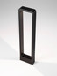 Preview: Nova Luce LED Wegeleuchte Minimal 7W warmweiss 3000K IP65 salzwasserfest Schwarz Aluminium 65cm 9176112