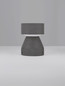 Preview: Nova Luce LED Sockelleuchte Lua 12W warmweiss 3000K IP65 salzwasserfest Schwarz Beton 22cm 9186184
