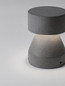 Preview: Nova Luce LED Sockelleuchte Lua 12W warmweiss 3000K IP65 salzwasserfest Schwarz Beton 22cm 9186184