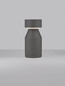Preview: Nova Luce LED Sockelleuchte Lua 12W warmweiss 3000K IP65 salzwasserfest Schwarz Beton 35,5cm 9186185