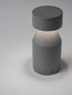 Preview: Nova Luce LED Sockelleuchte Lua 12W warmweiss 3000K IP65 salzwasserfest Schwarz Beton 35,5cm 9186185