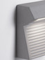 Preview: Nova Luce LED Außen-Wandleuchte Moris 8W warmweiss 3000K IP65 salzwasserfest Grau Beton 21,5x20cm 9186703