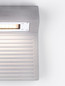 Preview: Nova Luce LED Außen-Wandleuchte Moris 8W warmweiss 3000K IP65 salzwasserfest Grau Beton 21,5x20cm 9186703