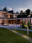 Preview: Nova Luce LED Wegeleuchte Nodino 6W warmweiss 3000K IP65 salzwasserfest Grau Beton 75cm 9186706