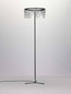 Preview: Nova Luce LED Stehleuchte Stellar dimmbar 17W warmweiss 3000K Schwarz Chrom Aluminium 140cm 9186983