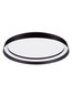 Preview: Nova Luce LED Deckenleuchte Ormi dimmbar 38W CCT warm-/neutralweiss 2700/3000/4000K Schwarz Aluminium Ø45cm 9345695