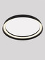 Preview: Nova Luce LED Deckenleuchte Ormi dimmbar 38W CCT warm-/neutralweiss 2700/3000/4000K Schwarz Aluminium Ø45cm 9345695