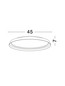 Preview: Nova Luce LED Deckenleuchte Ormi dimmbar 38W CCT warm-/neutralweiss 2700/3000/4000K Schwarz Aluminium Ø45cm 9345695