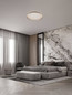 Preview: Nova Luce LED Deckenleuchte Ormi dimmbar 48W CCT warm-/neutralweiss 2700/3000/4000K Champagnerbraun Aluminium Ø60cm 9345701
